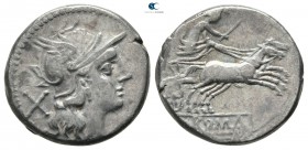 Anonymous circa 189-180 BC. Rome. Denarius AR