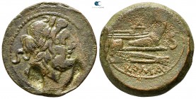 Anonymous 157-156 BC. Uncertain mint or Rome. Semis Æ