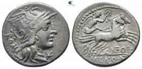 M. Calidius, Q. Metellus, and Cn. Fulvius 117-116 BC. Rome. Denarius AR