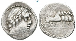 L. Iulius Bursio 85 BC. Rome. Denarius AR