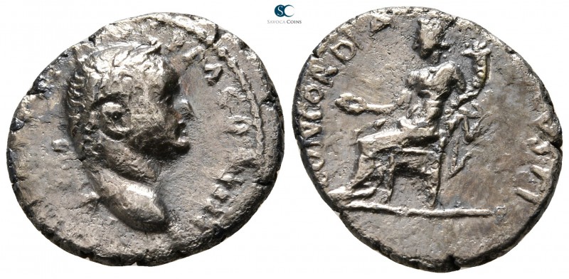 Titus, as Caesar AD 76-78. Antioch
Denarius AR

18mm., 3,12g.



nearly v...