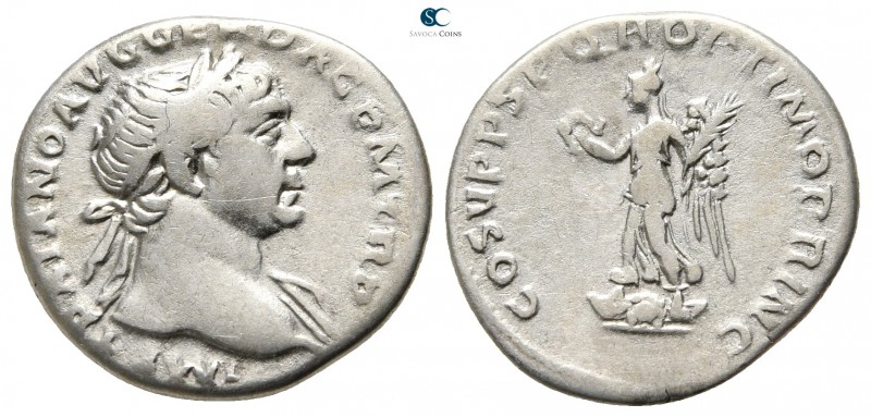 Trajan AD 98-117. Rome
Denarius AR

19mm., 3,25g.



very fine