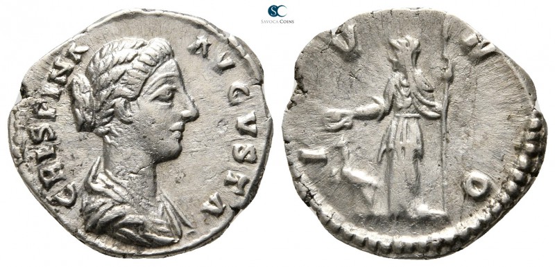 Crispina, wife of Commodus AD 178-182. Rome
Denarius AR

18mm., 2,44g.


...