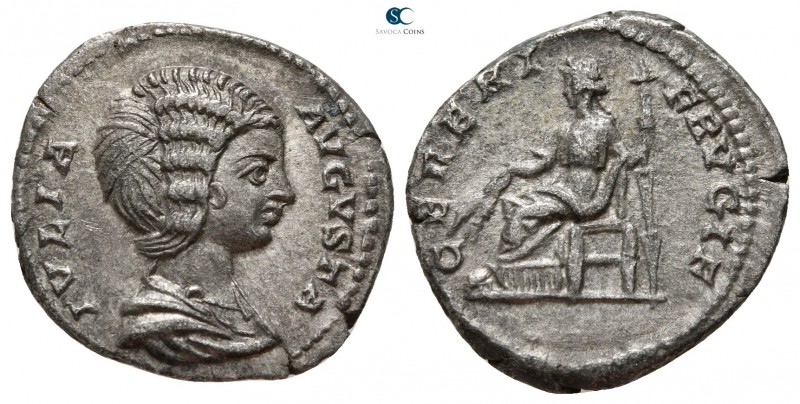Julia Domna AD 193-217. Rome
Denarius AR

20mm., 3,26g.



very fine