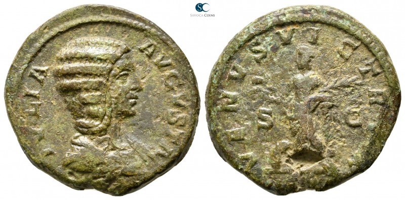 Julia Domna, wife of Septimius Severus AD 193-217. Rome
As Æ

26mm., 9,49g.
...