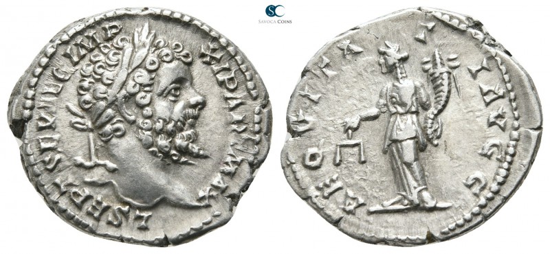 Septimius Severus AD 193-211. Rome
Denarius AR

19mm., 3,42g.



very fin...