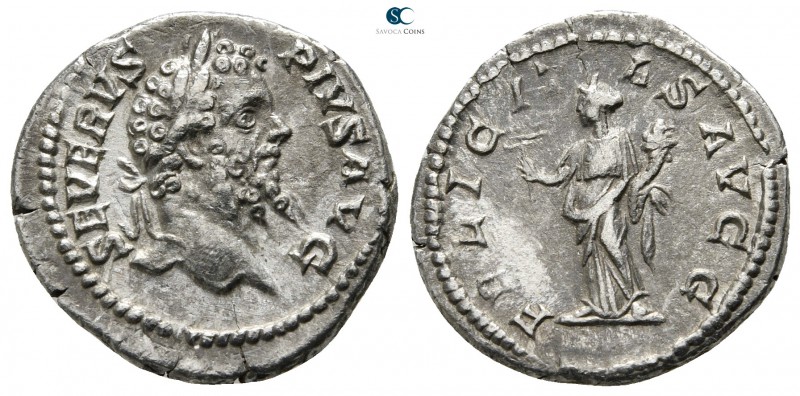 Septimius Severus AD 193-211. Rome
Denarius AR

19mm., 3,12g.



very fin...