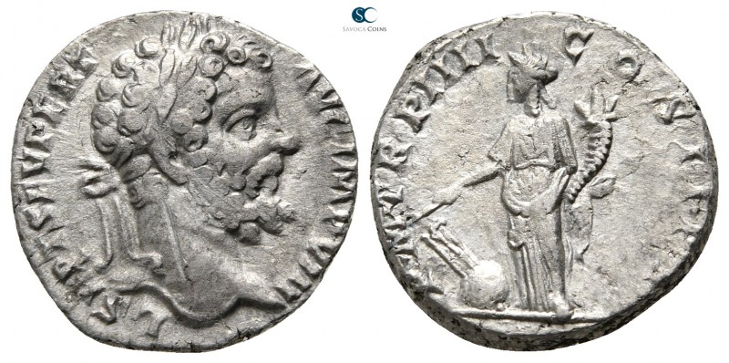 Septimius Severus AD 193-211. Rome
Denarius AR

17mm., 2,89g.



very fin...
