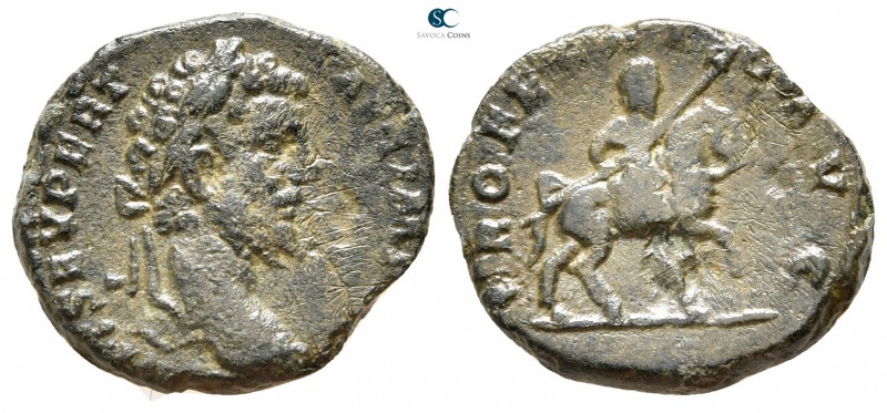 Septimius Severus AD 193-211. Rome
Limes Falsum of a Denarius Æ

18mm., 2,37g...