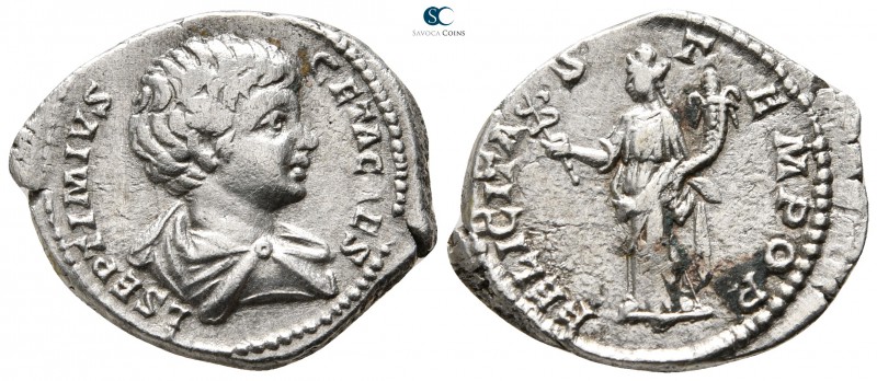Geta as Caesar AD 197-209. Laodicea ad Mare
Denarius AR

21mm., 3,20g.


...