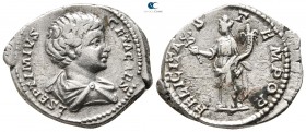 Geta as Caesar AD 197-209. Laodicea ad Mare. Denarius AR