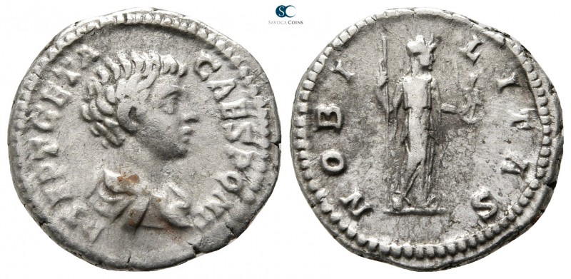 Geta as Caesar AD 197-209. Rome
Denarius AR

19mm., 3,18g.



very fine