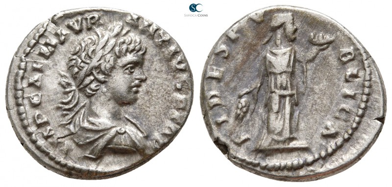 Caracalla AD 198-217. Rome
Denarius AR

18mm., 3,69g.



very fine
