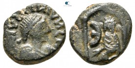 Justin I AD 518-527. Or Justinian I, AD 527-565. Theoupolis (Antioch). Pentanummium Æ