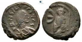 Justin I or Justinian I AD 518-565. Theoupolis (Antioch). Pentanummium Æ