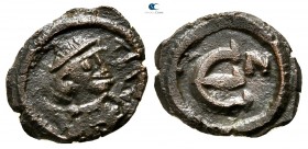 Justin II AD 565-578. Carthage. Pentanummium Æ