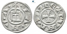 AD 1139-1339. Genova. Denaro AR