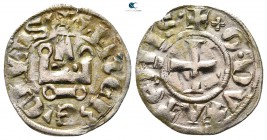 Gui II de La Roche AD 1287-1308. Thebes. Denaro AR