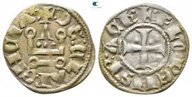 Florent AD 1289-1297. Denier AR