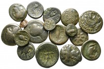 Lot of ca. 17 greek bronze coins / SOLD AS SEEN, NO RETURN!<br><br>nearly very fine<br><br>