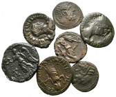 Lot of ca. 7 roman provincial bronze coins / SOLD AS SEEN, NO RETURN!<br><br>nearly very fine<br><br>