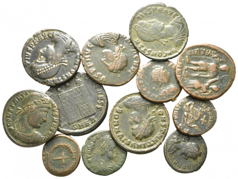 Lot of ca. 12 roman bronze coins / SOLD AS SEEN, NO RETURN!

very fine
