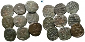 Lot of ca. 9 byzantine bronze coins / SOLD AS SEEN, NO RETURN!<br><br>very fine<br><br>