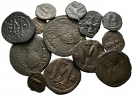 Lot of ca. 13 byzantine bronze coins / SOLD AS SEEN, NO RETURN!<br><br>very fine<br><br>