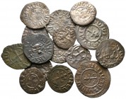 Lot of ca. 15 medieval bronze coins / SOLD AS SEEN, NO RETURN!<br><br>nearly very fine<br><br>
