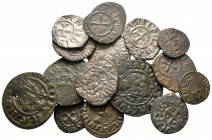 Lot of ca. 15 medieval bronze coins / SOLD AS SEEN, NO RETURN!<br><br>fine<br><br>