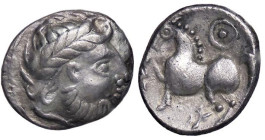 CELTI - EUROPA CENTRALE - Imitazioni di Filippo II di Macedonia - Dracma (Syrmia) Lanz 458/9 (AG g. 2,42) Ex Inasta 74, lotto 22

Status: BB+
