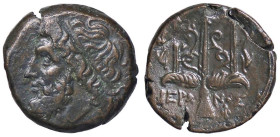GRECHE - SICILIA - Siracusa - Gerone II (274-216 a.C.) - AE 22 (AE g. 6,14) Ex asta Artemide 25, lotto 216

Status: BB+