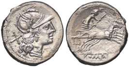 ROMANE REPUBBLICANE - ANONIME - Monete senza simboli (dopo 211 a.C.) - Denario B. 6; Cr. 197/1 (AG g. 3,74)

Status: BB+