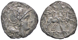 ROMANE REPUBBLICANE - ANONIME - Monete senza simboli (dopo 211 a.C.) - Quinario B. 3; Cr. 44/6 (AG g. 1,87)

Status: qBB