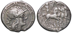 ROMANE REPUBBLICANE - ACILIA - M. Acilius M. f. (130 a.C.) - Denario B. 4; Cr. 255/1 (AG g. 4)

Status: qBB