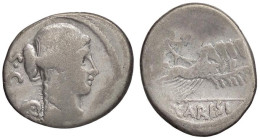ROMANE REPUBBLICANE - CARISIA - T. Carisius (46 a.C.) - Denario B. 3; Cr. 464/5 (AG g. 3,62)

Status: MB