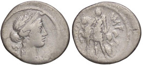 ROMANE REPUBBLICANE - LICINIA - C. Licinius Crassus M.f. (55) - Denario B. 18; Cr. 430/1 (AG g. 3,57)

Status: meglio di MB