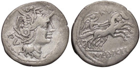 ROMANE REPUBBLICANE - LUCILIA - M. Lucilius Rufus (101 a.C.) - Denario B. 1; Cr. 324/1 (AG g. 3,69)

Status: qBB/MB+