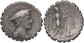 ROMANE REPUBBLICANE - MAMILIA - C. Mamilius Limetanus (82 a.C.) - Denario serrato B. 6; Cr. 362/1 (AG g. 3,68)

Status: BB