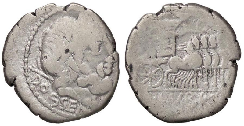 ROMANE REPUBBLICANE - RUBRIA - L. Rubrius Dossenus (87 a.C.) - Denario B. 1; Cr....