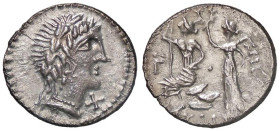 GUERRE SOCIALI - Anonime con Italia o leggenda osca (91-87 a.C.) - Denario Varesi 920; Campana 106/108 (AG g. 3,65)

Status: BB+
