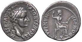 ROMANE IMPERIALI - Tiberio (14-37) - Denario C. 16; RIC 3 (AG g. 3,77) Bella patina di antica raccolta

Status: qSPL