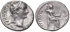 ROMANE IMPERIALI - Tiberio (14-37) - Denario C. 16; RIC 3 (AG g. 3,38)

Status: BB-SPL