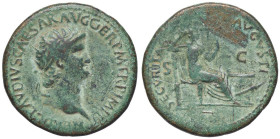 ROMANE IMPERIALI - Nerone (54-68) - Dupondio C. 322 (AE g. 14,55)

Status: bel BB
