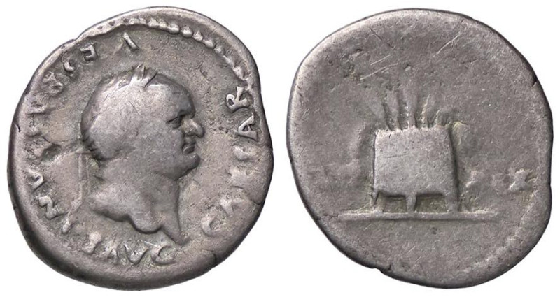 ROMANE IMPERIALI - Vespasiano (69-79) - Denario C. 216 (AG g. 3,18)

Status: m...