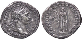 ROMANE IMPERIALI - Traiano (98-117) - Denario C. 84 (AG g. 3,09) Patina scura

Status: BB-SPL