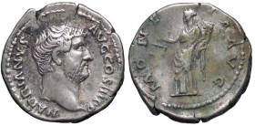 ROMANE IMPERIALI - Adriano (117-138) - Denario C. 963; RIC 256 (AG g. 3,68)

Status: BB+/BB