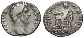 ROMANE IMPERIALI - Elio (136-138) - Denario C. 1 (12 Fr.); RIC 436 (AG g. 3,11)

Status: qBB