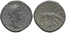 ROMANE IMPERIALI - Antonino Pio (138-161) - Sesterzio C. 917 (AE g. 28,09) Segni di punteruolo al R/

Status: BB