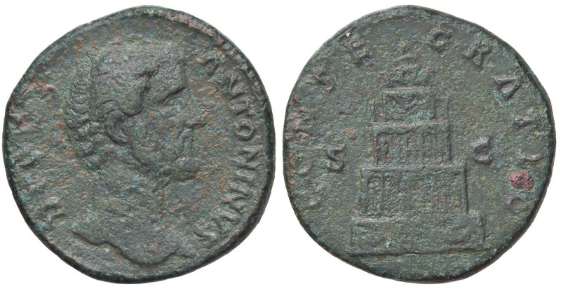 ROMANE IMPERIALI - Antonino Pio (138-161) - Sesterzio C. 165 (6 Fr.) (AE g. 21,1...